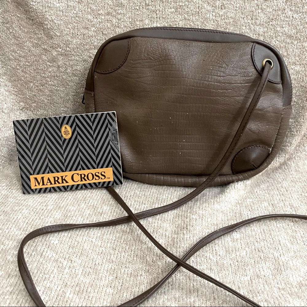 🔥 Rare Vintage Mark Cross Brown Bag